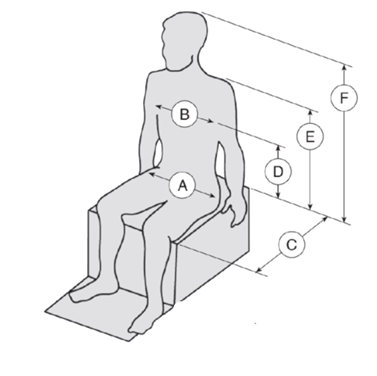 Размеры кресла P-Pod